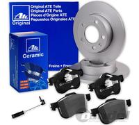 ATE BREMSSCHEIBEN + CERAMIC BELÄGE HINTEN für MERCEDES C-KLASSE W205 S205 A/C205