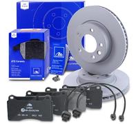 Ate Bremsscheiben +CERAMIC Bremsbeläge +2x Warnkontakte vorne [Hersteller-Nr. 40594423] für VW