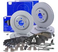 Ate Bremsscheiben +Ceramic Bremsbeläge mit Warnkontakt vorne+hinten [Hersteller-Nr. 40638754] für Audi