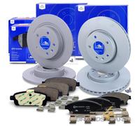 ATE BREMSSCHEIBEN +CERAMIC BREMSBELÄGE VORNE+HINTEN FÜR OPEL ASTRA J ZAFIRA C