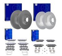 ATE BREMSSCHEIBEN + CERAMIC VORNE+HINTEN passend für KIA SORENTO 2 II XM 2WD 4WD
