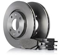 ATE BREMSSCHEIBEN VOLL Ø245 + BREMSBELÄGE HINTEN FÜR VW Golf 4 BREMSENSATZ SET