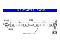 Flexibler Bremsschlauch 24.5157-0273.3 ATE für BMW X5
