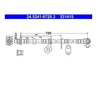 ATE Bremsschlauch 24.5241-0720.3