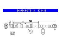 ATE Bremsschlauch 24.5241-0721.3