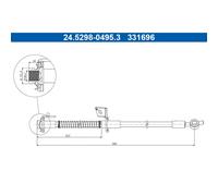 ATE Bremsschlauch 24.5298-0495.3