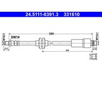 ATE Bremsschlauch 24511103913 für CHEVROLET