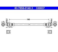 ATE Bremsschlauch 83.7858-0140.3