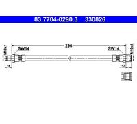 ATE Bremsschlauch Für BMW 115 116 118 121 E10 1600 34324650315