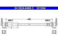 ATE Bremsschlauch Für MERCEDES PUCH G-Modell W460 W461 W463 4604205048