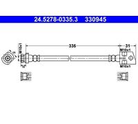 ATE Bremsschlauch Für OPEL Frontera B 562338