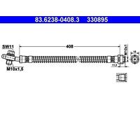 ATE Bremsschlauch Für VW Touareg 7L6611776