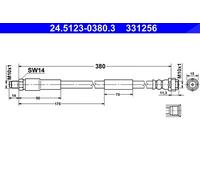 Bremsschlauch ATE 24.5123-0380.3