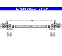 Flexibler Bremsschlauch 83.7850-0180.3 ATE für BMW 1 1 Coupe 1 Cabriolet 3 X1