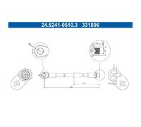 ATE Bremsschlauch hinten links 22196687 für Toyota