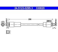 ATE Bremsschlauch 24512302953 für Mercedes
