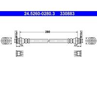 ATE 24.5260-0280.3 Bremsschlauch