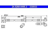 Bremsschlauch ATE 24.5268-0495.3 für Honda Jazz II City IV