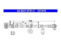 ATE Bremsschlauch vorne links 21308581 987066 331416 MN102533