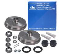 Ate Bremstrommel mit Radlager Hinterachse [Hersteller-Nr. 24.0218-0707.2] für Audi, VW, Seat