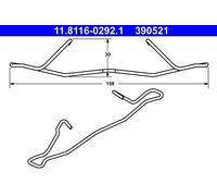 ATE Feder, Bremssattel Hinterachse, Vorderachse u.a. für CHEVROLET, OPEL, SAAB