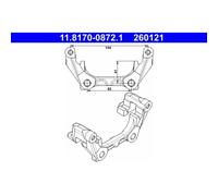Halter, Bremssattel ATE 11.8170-0872.1