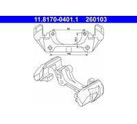 ATE Halter, Bremssattel 11817004011 für Mercedes