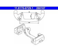 Halter Bremssattel ATE 11.8170-0729.1 für BMW 3er Z3 Roadster