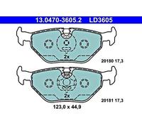 TEXTAR 2395401 Bremsbeläge für CITROEN C2 C3 C4 OPEL PEUGEOT 206 207 208 vorne