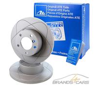 ATE POWER DISC 2x BREMSSCHEIBE VOLL Ø240 HINTEN FÜR OPEL ASTRA G BJ 98-09