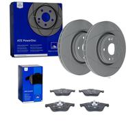 ATE PowerDisc BREMSSCHEIBEN 300mm + BELÄGE VORNE passend für RENAULT LAGUNA 2