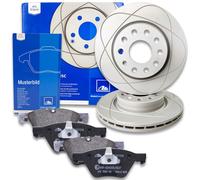 ATE Powerdisc Bremsscheiben 314mm + Bremsbeläge Vorne passend für Audi A4 B9 2.0