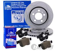 ATE PowerDisc BREMSSCHEIBEN + BELÄGE VORNE für VW GOLF 1 2 GTI POLO G40 SCIROCCO