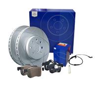 ATE PowerDisc BREMSSCHEIBEN + BELÄGE VORNE für VW GOLF 7 PASSAT B8 3G