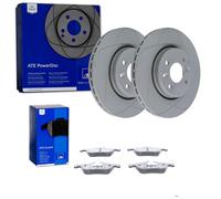 ATE PowerDisc BREMSSCHEIBEN + BELÄGE VORNE passend für RENAULT TWINGO 2 + WIND