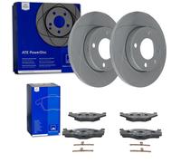 ATE PowerDisc BREMSSCHEIBEN + BELÄGE VORNE passend für VW GOLF 1 2 3 JETTA VENTO