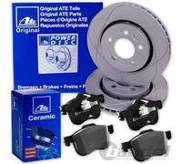 ATE PowerDisc BREMSSCHEIBEN+ CERAMIC BELÄGE VORNE für VOLVO S60 V60 V70 XC70 S80