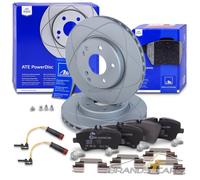 ATE POWERDISC BREMSSCHEIBEN +CERAMIC BELÄGE +VWK VORNE FÜR MERCEDES C-KLASSE CLK