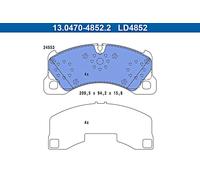 ATE Scheibenbremse Bremsbelagsatz Für PORSCHE Cayenne Macan VW 03-18 7P0698151