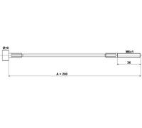 ATE Seilzug Feststellbremse 24.3727-1722.2 für NISSAN Micra C+C III und Note vorne 200 mm