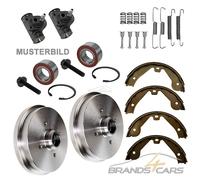 ATEC 2x BREMSTROMMEL + RADBREMSZYLINDER HINTEN FÃœR SEAT IBIZA VW GOLF 3 POLO 6N