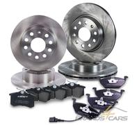 ATEC BREMSSCHEIBEN + BELÄGE VORNE + HINTEN FÜR AUDI A3 SKODA YETI VW GOLF 5 6