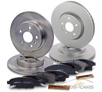 Atec Bremsscheiben + Bremsbeläge Vorne + Hinten für Opel, Chevrolet