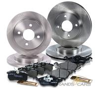 ATEC BREMSSCHEIBEN + BREMSBELÄGE BREMSKLÖTZE VORNE + HINTEN FÜR FORD FOCUS 98-04