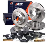 Atec Bremsscheiben + Bremsbeläge Vorne + Hinten [Hersteller-Nr. 40579139] für BMW