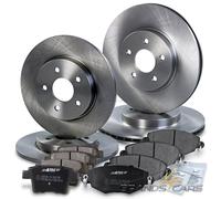 ATEC BREMSSCHEIBEN + BREMSBELÄGE VORNE + HINTEN FÜR FORD MONDEO 3 04-07
