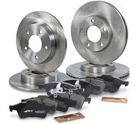 Atec Bremsscheiben + Bremsbeläge Vorne + Hinten [Hersteller-Nr. 40578926] für Mazda