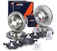 Atec Bremsscheiben + Bremsbeläge Vorne + Hinten [Hersteller-Nr. 40579035] für BMW