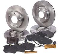 Atec Bremsscheiben + Bremsbeläge Vorne + Hinten [Hersteller-Nr. 40579057] für Audi