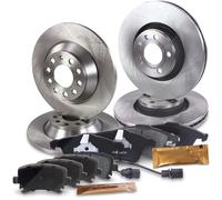 Atec Bremsscheiben + Bremsbeläge Vorne + Hinten [Hersteller-Nr. 40579088] für Audi